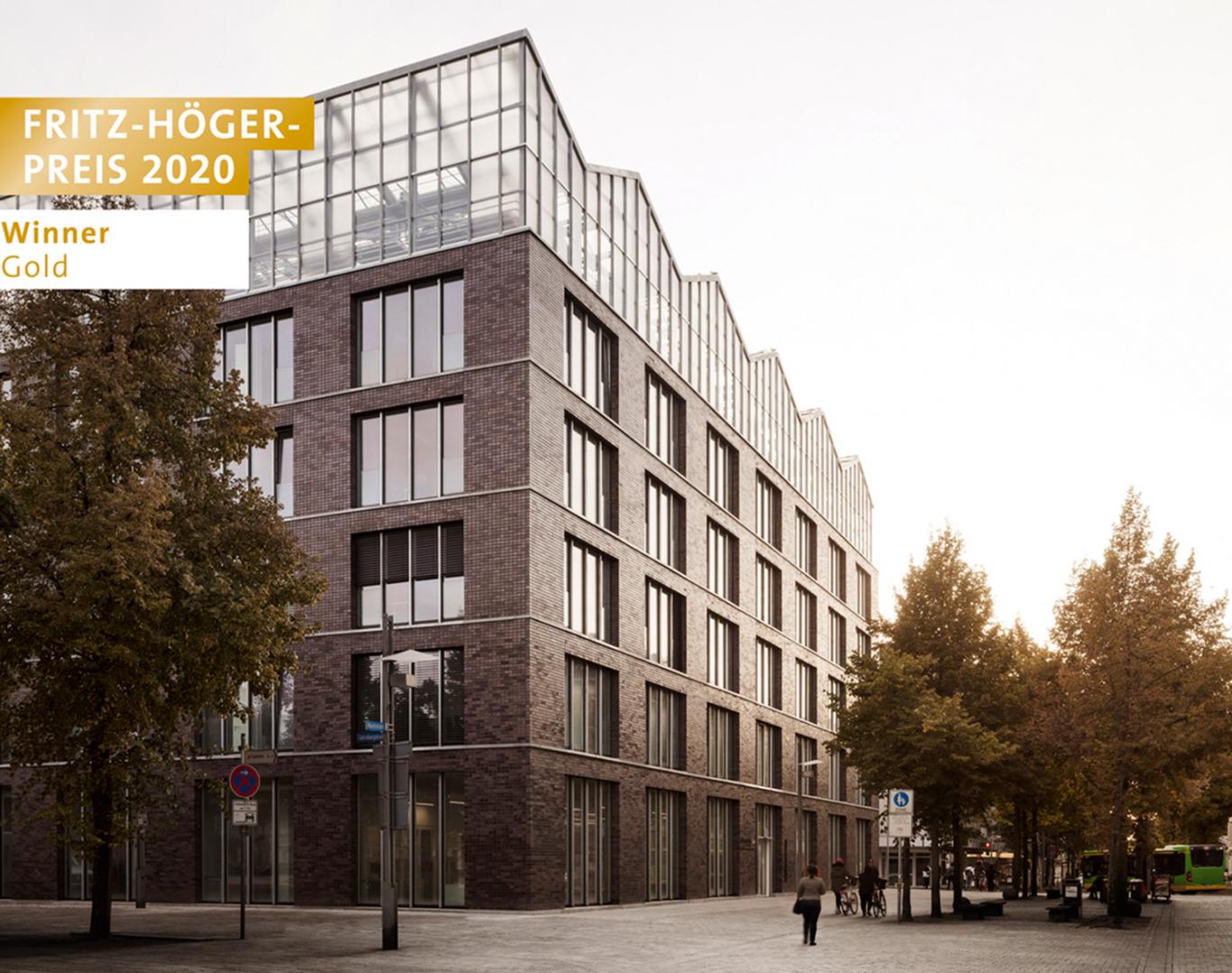 Winner Gold, Gebäudeintegriertes Dachgewächshaus und Verwaltungsgebäude am Altmarkt in Oberhausen